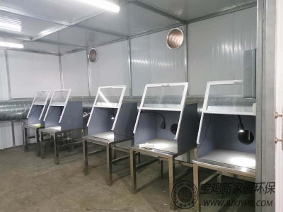 寶雞西安長(zhǎng)羽航空打磨房除塵器案例